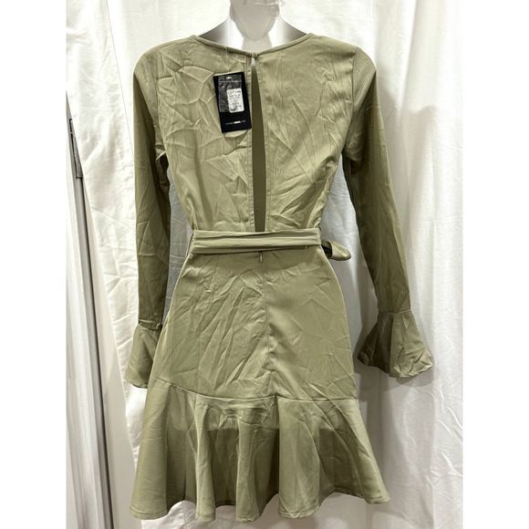 Fashion Nova Women's Mint Ruffle Dress Size S - Picture 4 of 6